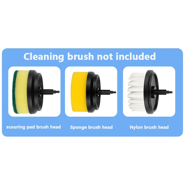 Electric Cleaning Brush Set - 3 Heads