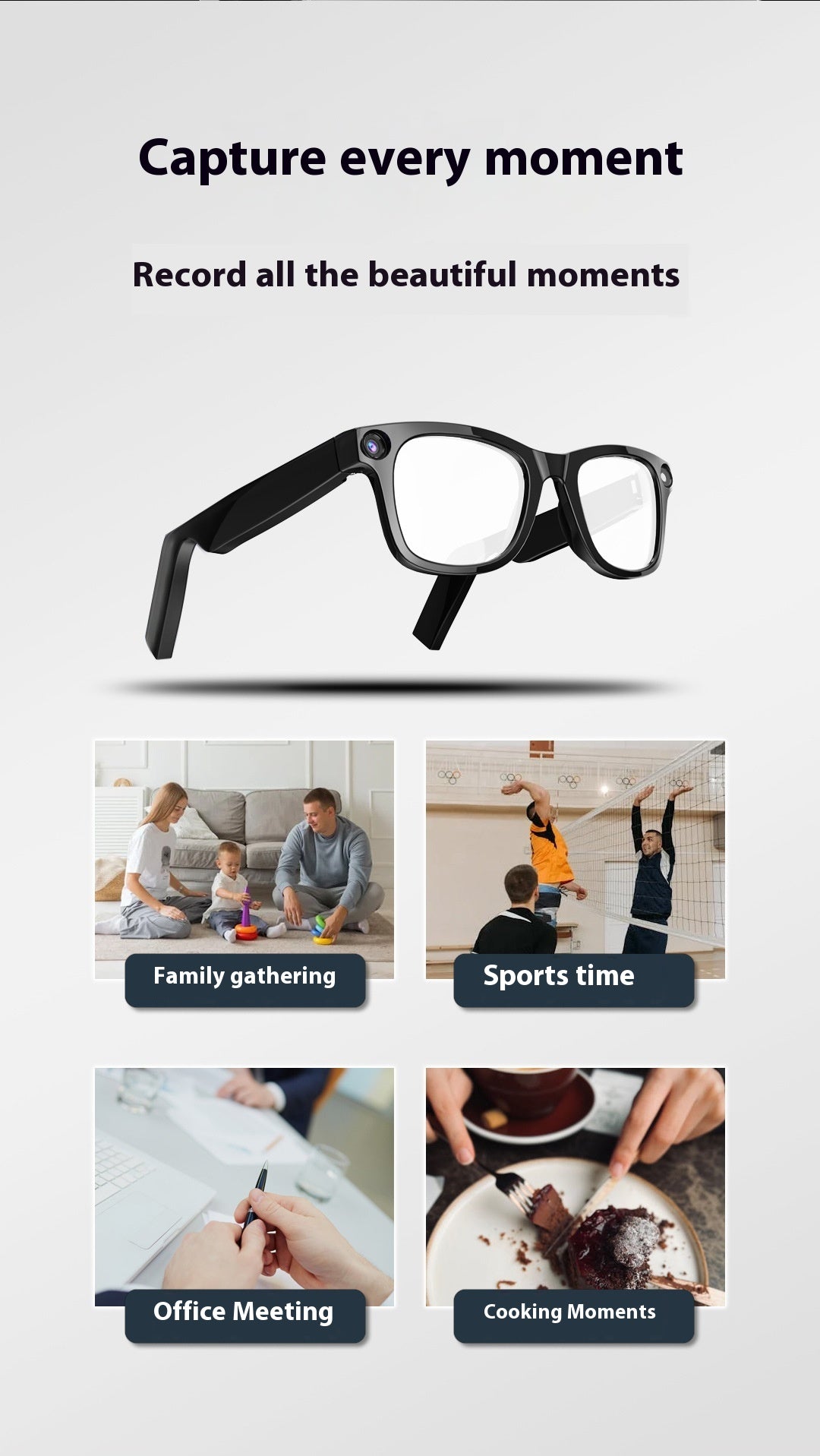 AI Kamera Smart Glasses