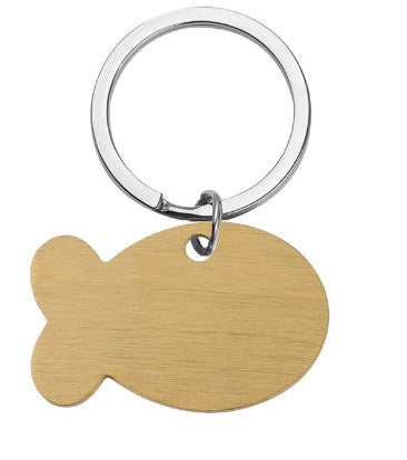 Engraved Personalized Pet ID Tag Keychain for Dogs & Cats