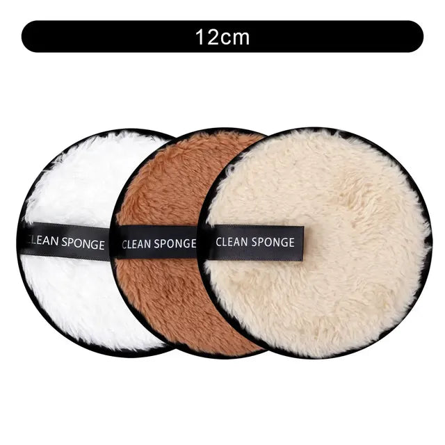 Set of 3 Reusable Makeup Remover Pads and Towels