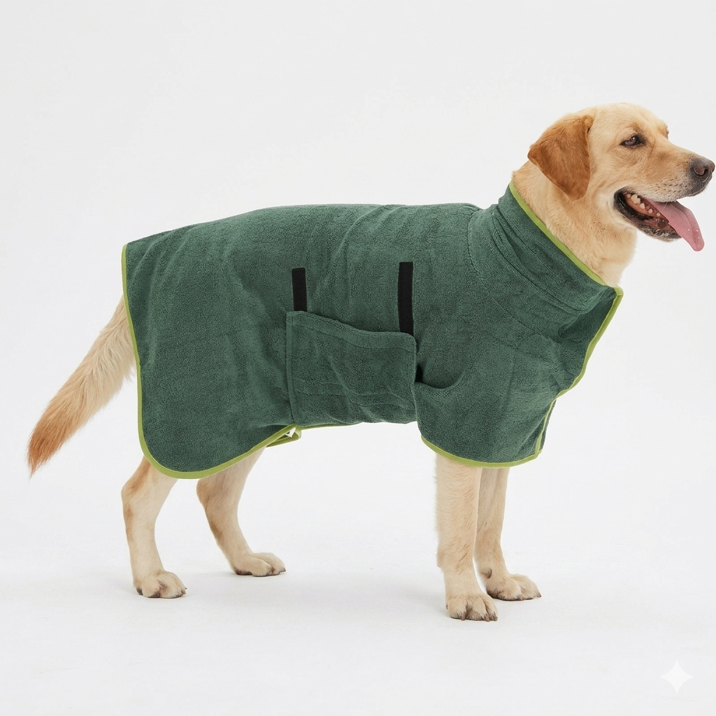 Pet Fast-Dry Microfiber Bathrobe Towel