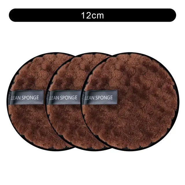 Set of 3 Reusable Makeup Remover Pads and Towels