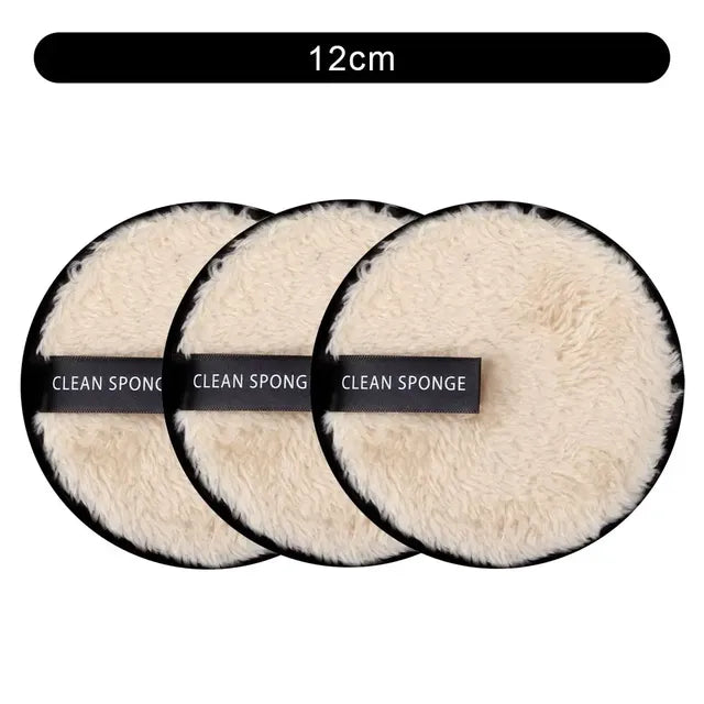 Set of 3 Reusable Makeup Remover Pads and Towels