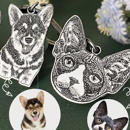 Personalized Stainless Steel Pet Pendant Necklace