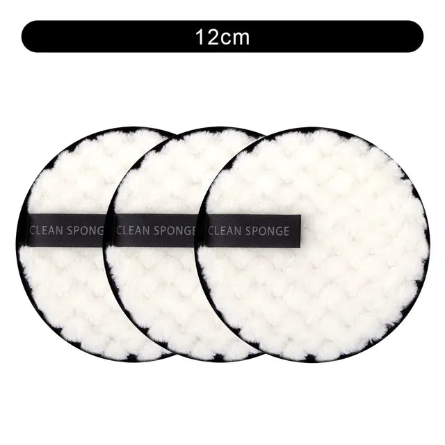 Set of 3 Reusable Makeup Remover Pads and Towels