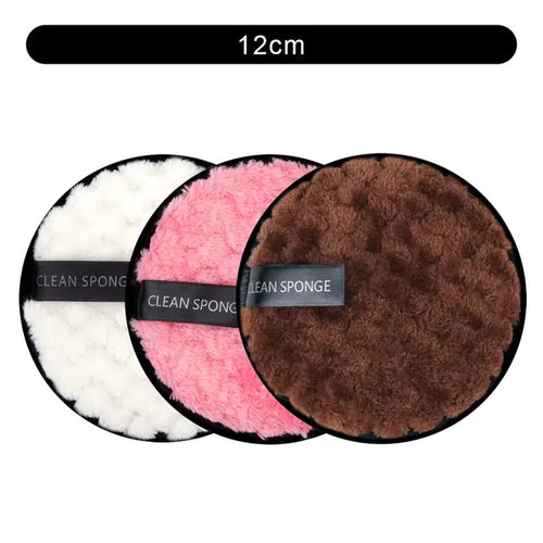 Set of 3 Reusable Makeup Remover Pads and Towels